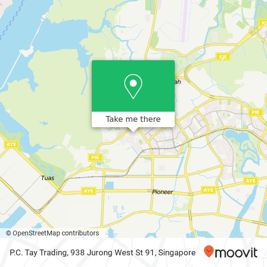 P.C. Tay Trading, 938 Jurong West St 91地图