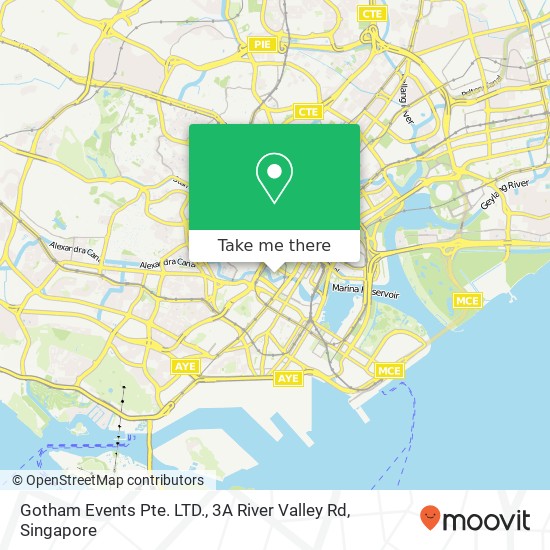 Gotham Events Pte. LTD., 3A River Valley Rd map