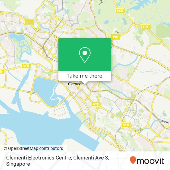 Clementi Electronics Centre, Clementi Ave 3 map