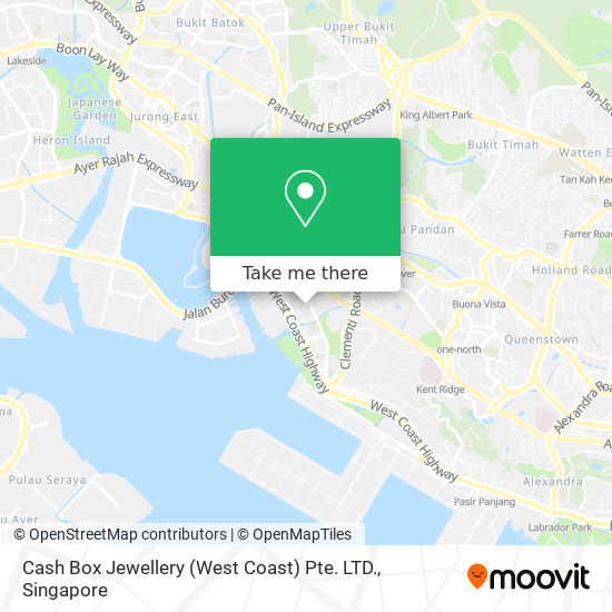 Cash Box Jewellery (West Coast) Pte. LTD. map