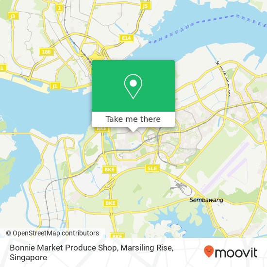 Bonnie Market Produce Shop, Marsiling Rise map