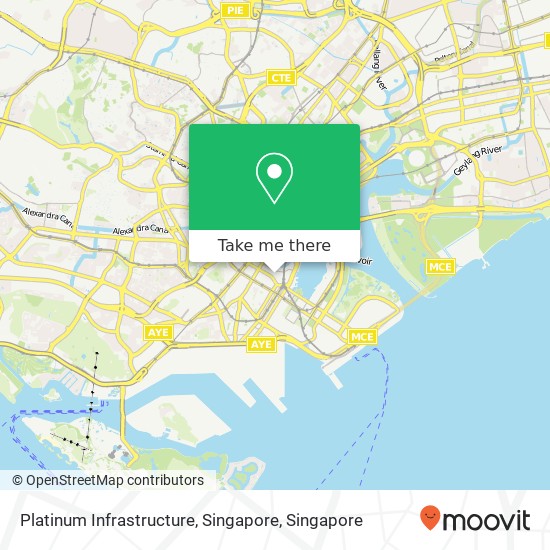 Platinum Infrastructure, Singapore map