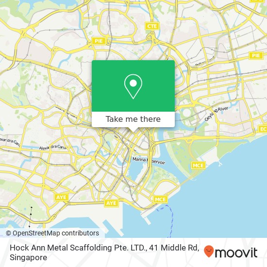 Hock Ann Metal Scaffolding Pte. LTD., 41 Middle Rd map