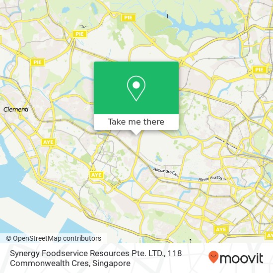 Synergy Foodservice Resources Pte. LTD., 118 Commonwealth Cres地图