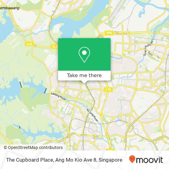 The Cupboard Place, Ang Mo Kio Ave 8 map