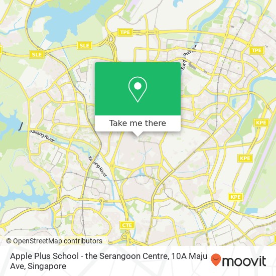 Apple Plus School - the Serangoon Centre, 10A Maju Ave地图