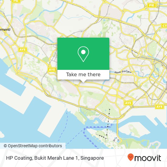 HP Coating, Bukit Merah Lane 1 map