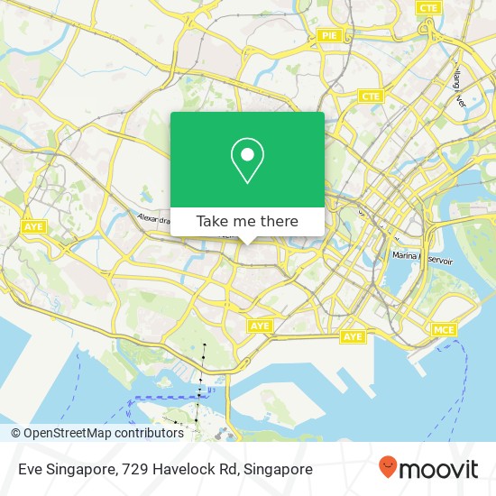 Eve Singapore, 729 Havelock Rd地图