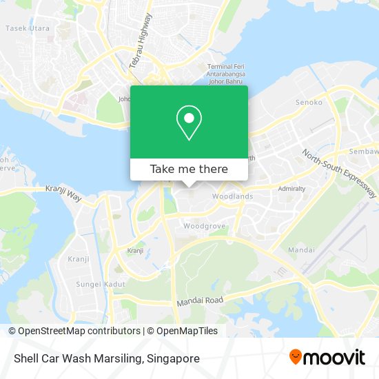 Shell Car Wash Marsiling map