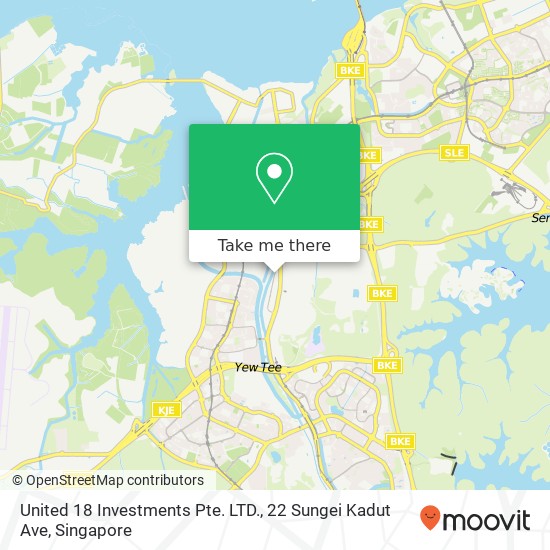 United 18 Investments Pte. LTD., 22 Sungei Kadut Ave map