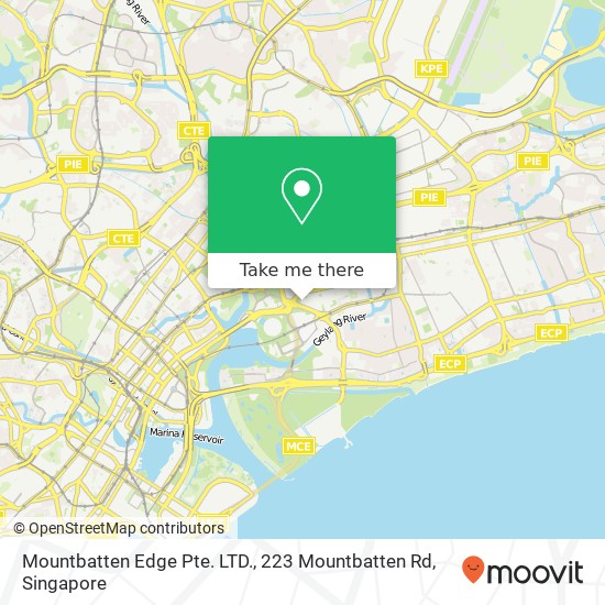 Mountbatten Edge Pte. LTD., 223 Mountbatten Rd map