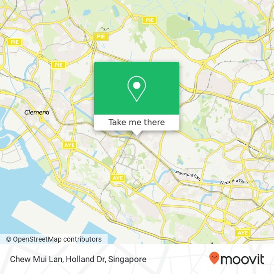 Chew Mui Lan, Holland Dr map