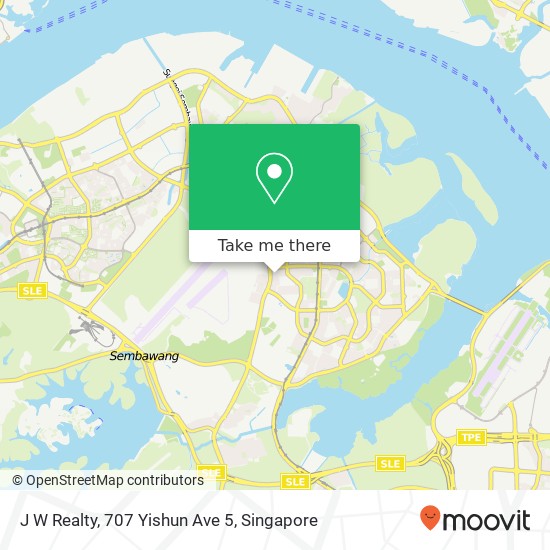 J W Realty, 707 Yishun Ave 5 map
