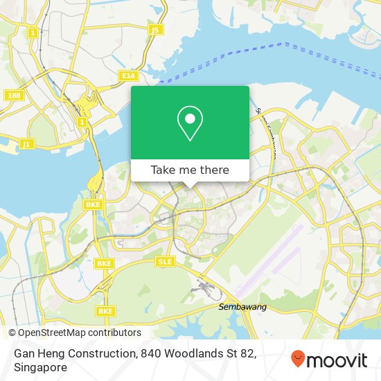 Gan Heng Construction, 840 Woodlands St 82地图