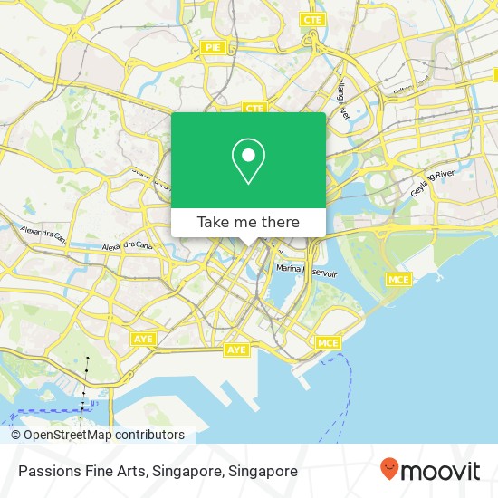 Passions Fine Arts, Singapore map