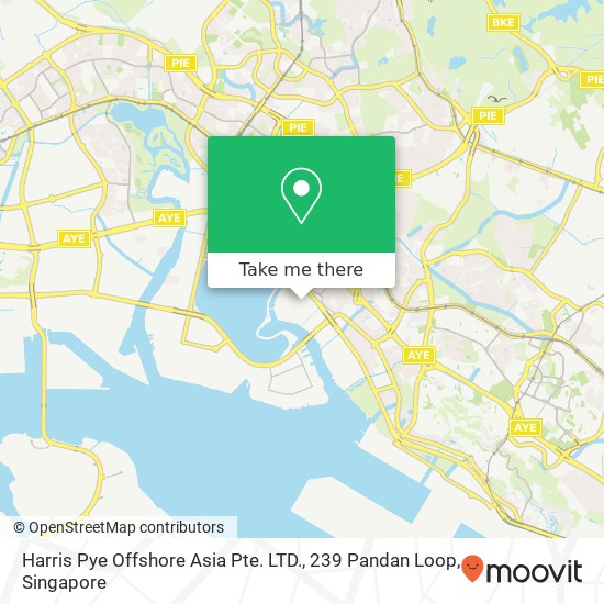 Harris Pye Offshore Asia Pte. LTD., 239 Pandan Loop map
