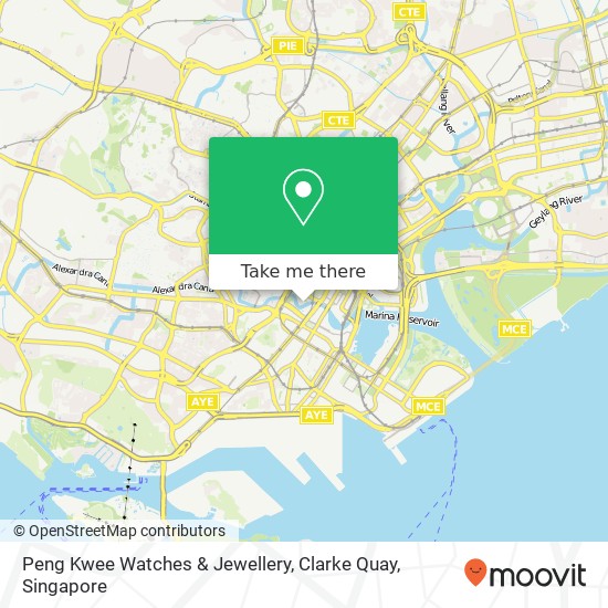 Peng Kwee Watches & Jewellery, Clarke Quay map