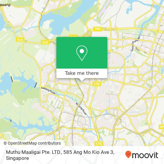 Muthu Maaligai Pte. LTD., 585 Ang Mo Kio Ave 3 map