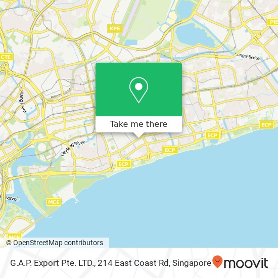 G.A.P. Export Pte. LTD., 214 East Coast Rd地图