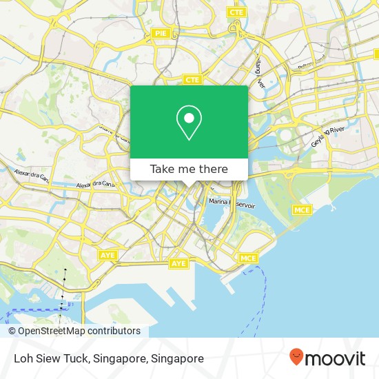 Loh Siew Tuck, Singapore map