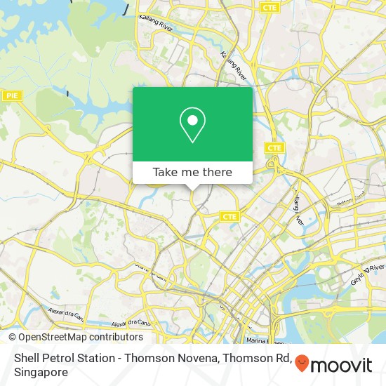Shell Petrol Station - Thomson Novena, Thomson Rd map