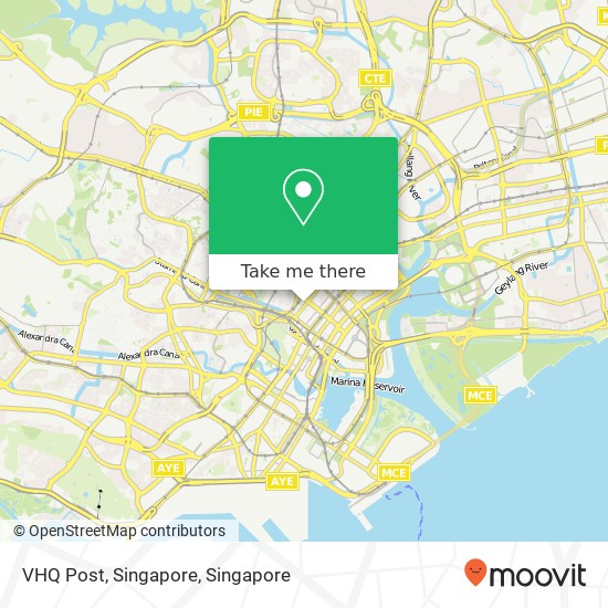 VHQ Post, Singapore map