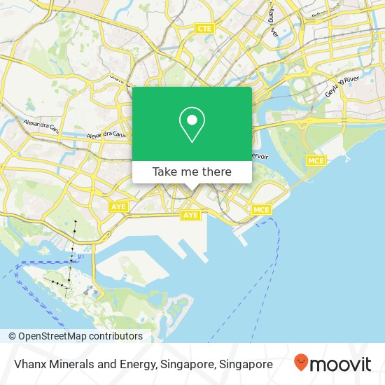 Vhanx Minerals and Energy, Singapore map