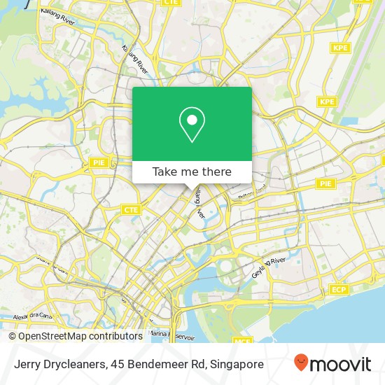Jerry Drycleaners, 45 Bendemeer Rd地图