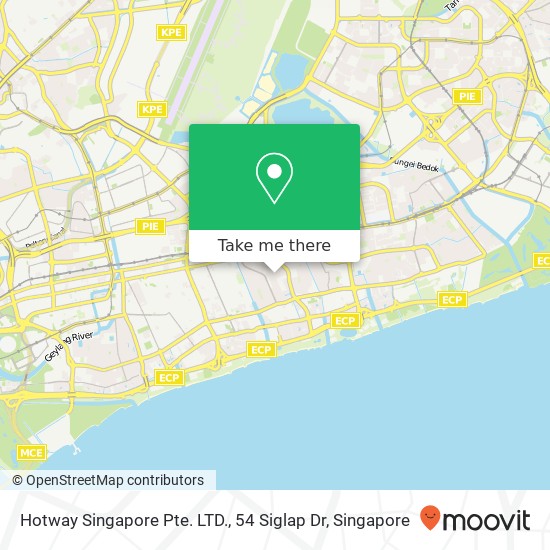 Hotway Singapore Pte. LTD., 54 Siglap Dr map