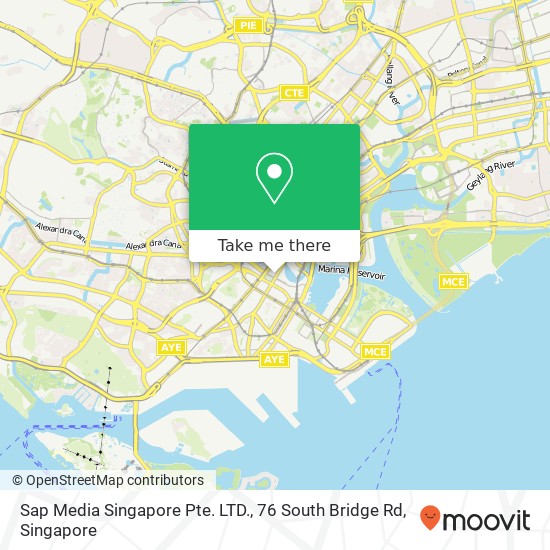 Sap Media Singapore Pte. LTD., 76 South Bridge Rd地图