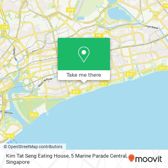 Kim Tat Seng Eating House, 5 Marine Parade Central地图