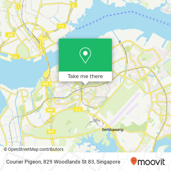 Courier Pigeon, 829 Woodlands St 83地图