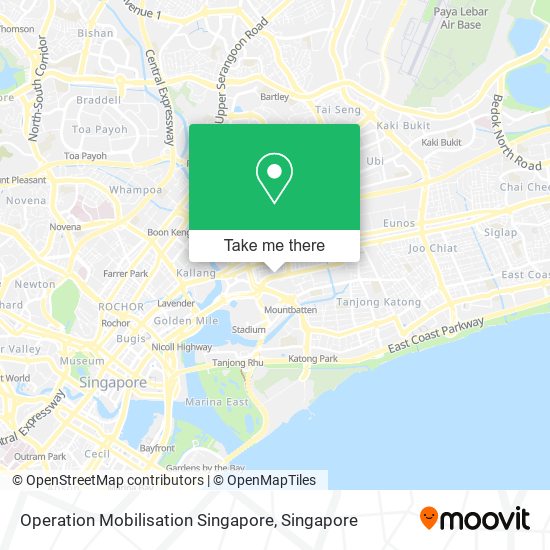 Operation Mobilisation Singapore map