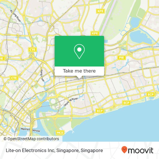 Lite-on Electronics Inc, Singapore map