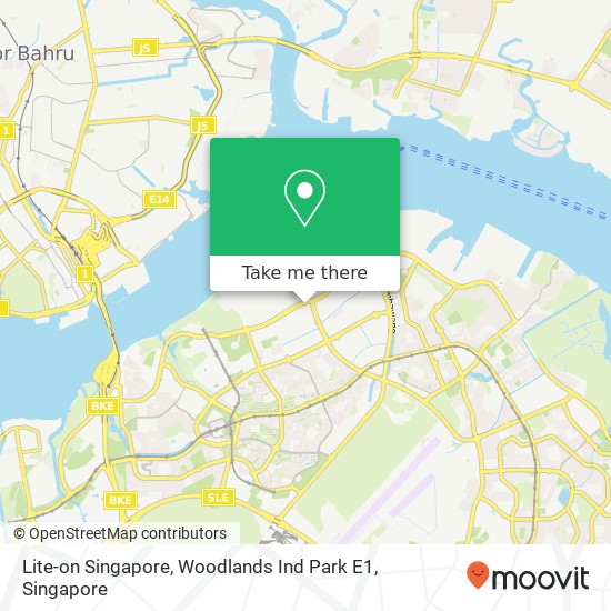 Lite-on Singapore, Woodlands Ind Park E1地图