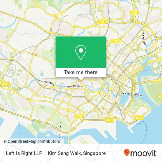 Left Is Right LLP, 1 Kim Seng Walk map