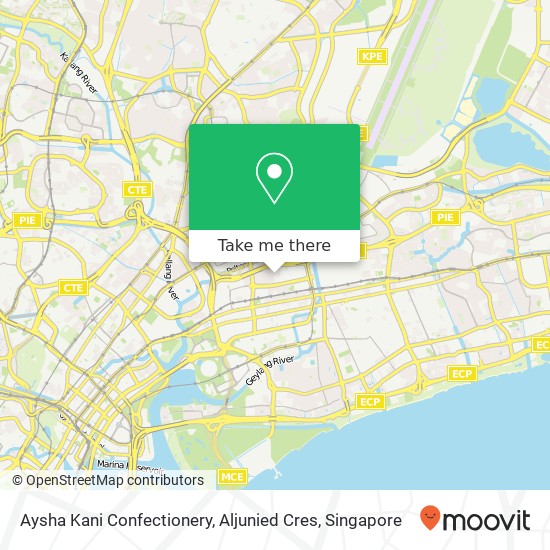 Aysha Kani Confectionery, Aljunied Cres map