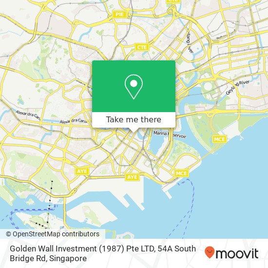 Golden Wall Investment (1987) Pte LTD, 54A South Bridge Rd地图