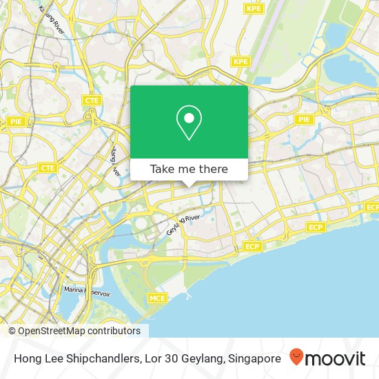 Hong Lee Shipchandlers, Lor 30 Geylang地图