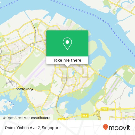 Osim, Yishun Ave 2 map