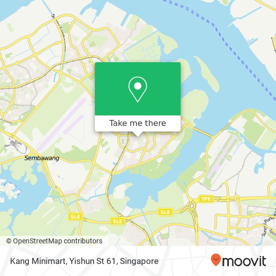 Kang Minimart, Yishun St 61 map