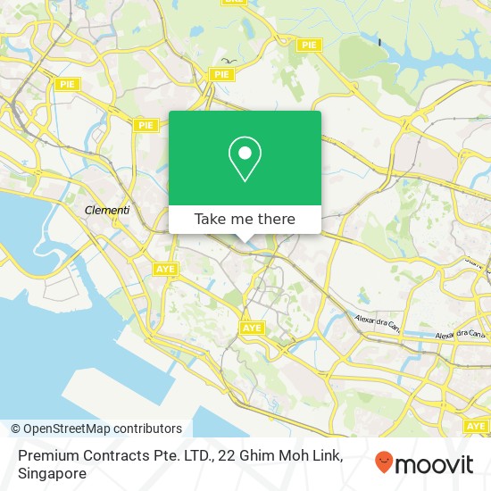 Premium Contracts Pte. LTD., 22 Ghim Moh Link map