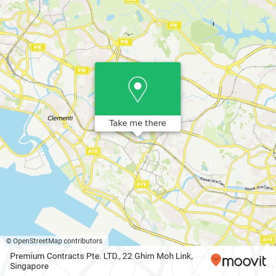 Premium Contracts Pte. LTD., 22 Ghim Moh Link地图