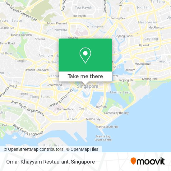 Omar Khayyam Restaurant map