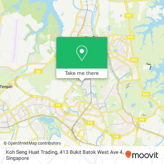 Koh Seng Huat Trading, 413 Bukit Batok West Ave 4 map