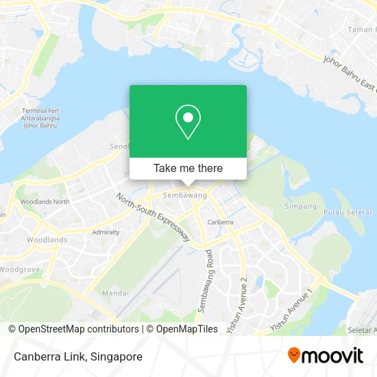 Canberra Link map