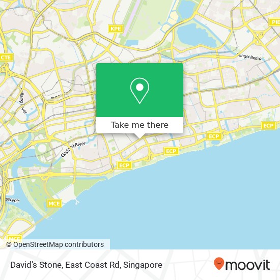 David's Stone, East Coast Rd map