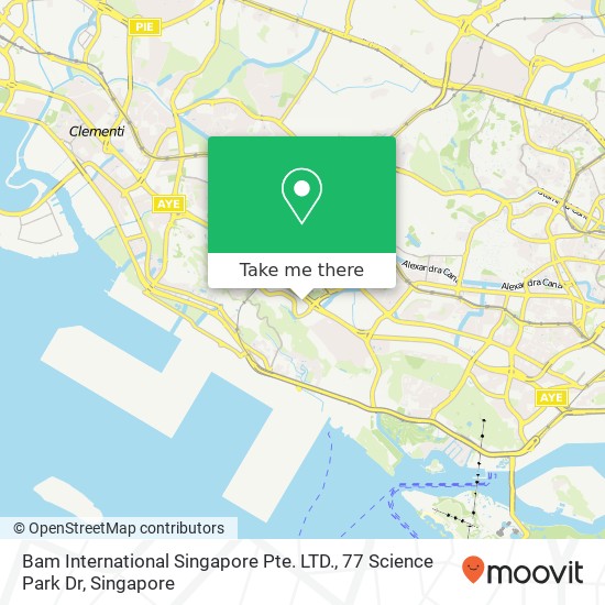 Bam International Singapore Pte. LTD., 77 Science Park Dr地图