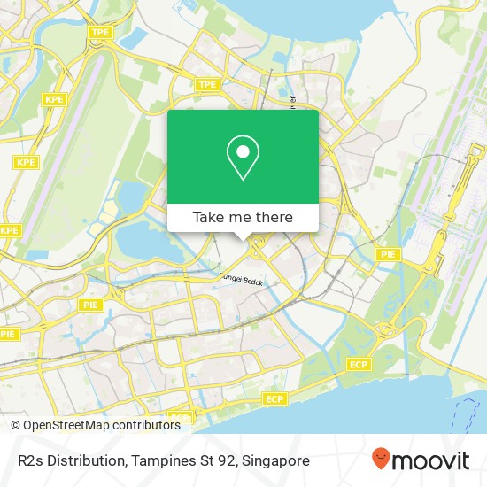 R2s Distribution, Tampines St 92 map