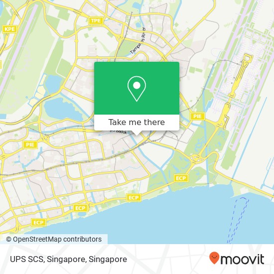 UPS SCS, Singapore map